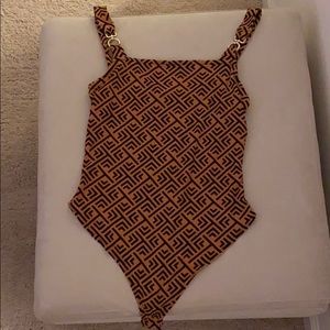 Patterned body suit